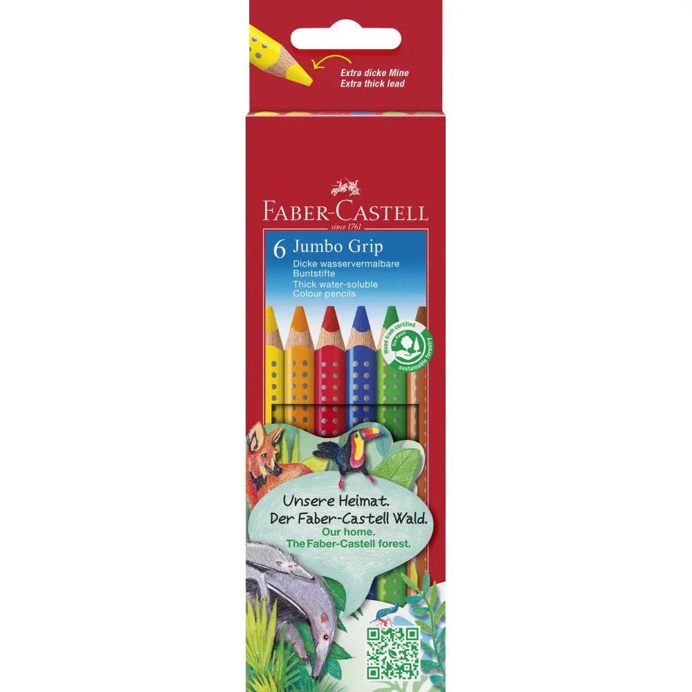 Barvica FABER-CASTELL, grip jumbo 6/1